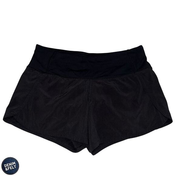 Lululemon Run Times Athletic Running 2 Way Stretch Short II *4" Black SZ 4 - Picture 8 of 16